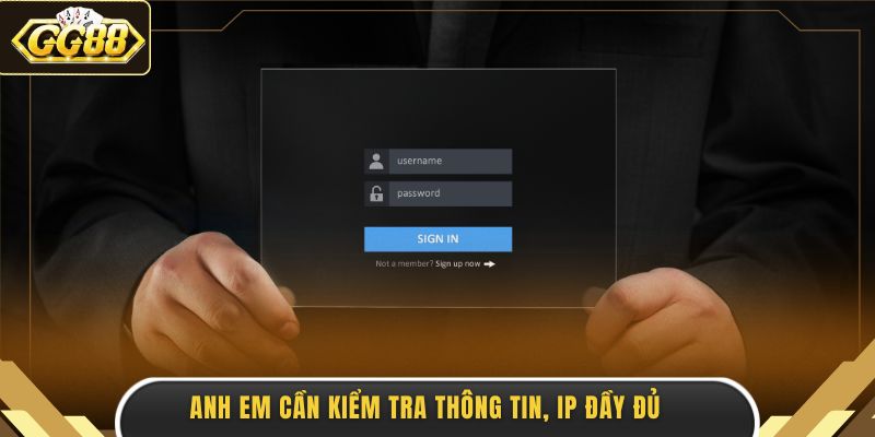 Anh em cần kiểm tra thông tin, IP đầy đủ